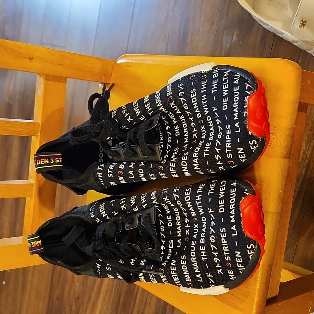 adidas Black and Red Athletic Shoes